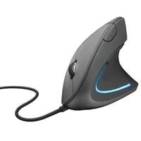 Imagem Mouse Trust Vertical Ergonômico Verto LED Azul 6 Botões - 22885