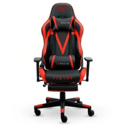Imagem Cadeira Gamer XT Racer Viking Series Até 120kg Com Almofadas e Apoio de Pés Reclinável Descanso de Braço 3D Pre
