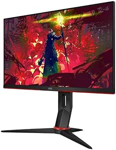 Imagem da oferta Monitor Gamer AOC Hero 24" 144Hz IPS 1ms AMD FreeSync 24G2, COR PRETA/VERMELHA