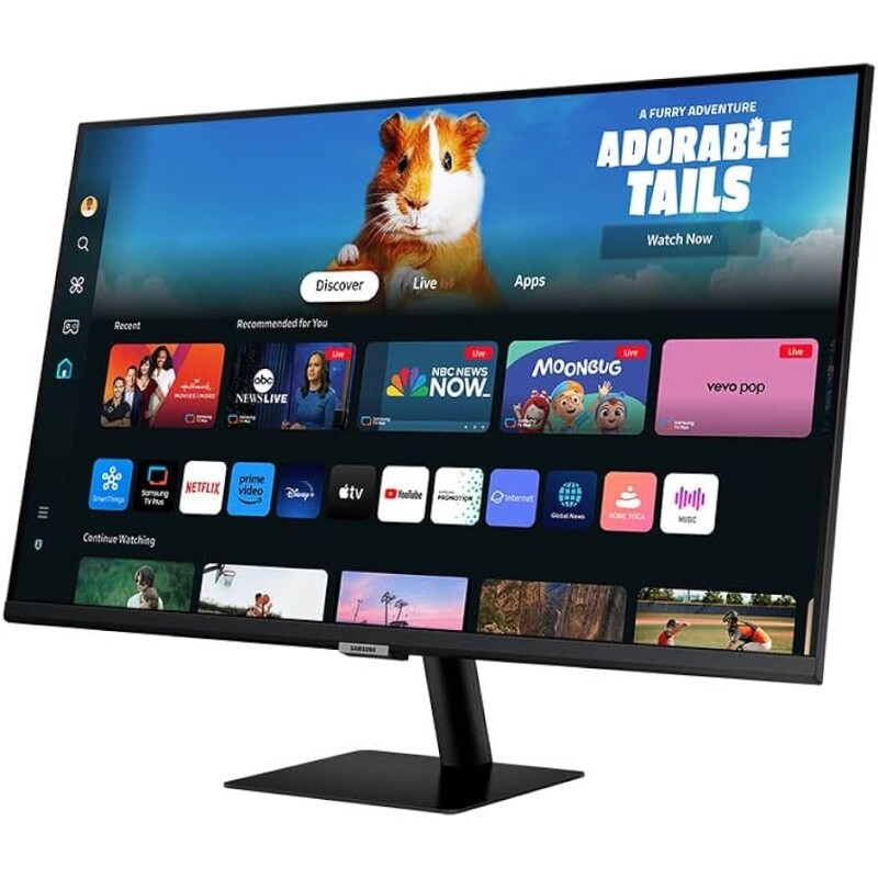 Imagem Smart Monitor Samsung M5 27" FHD Plataforma Tizen USB HDMI Bluetooth Preto 2024