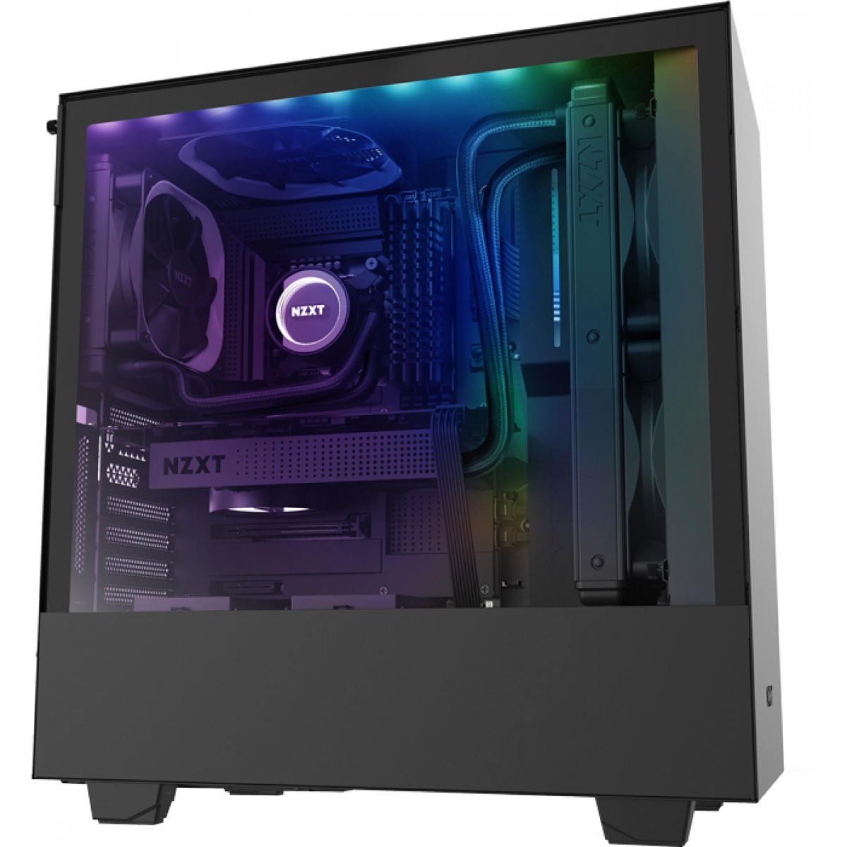 Imagem Gabinete Gamer NZXT H510i, Mid Tower, Vidro Temperado, Black, Sem Fonte, Com 2 Fans