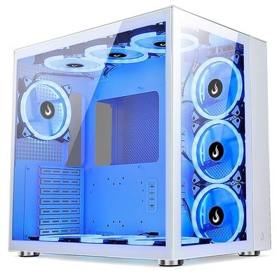 Imagem Gabinete Gamer Rise Mode Galaxy Glass Standard, Mid Tower, Lateral e Frontal em Vidro Temperado, Sem Fans, Branco