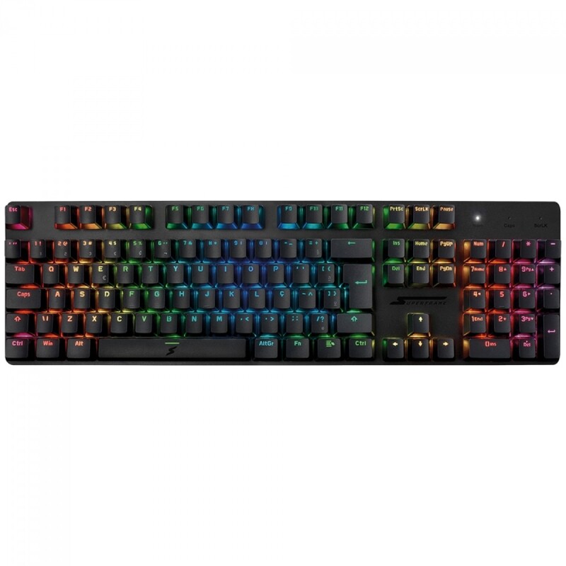 Imagem Teclado Gamer SuperFrame Origins RGB Switch Brown ABNT2 USB Preto SF-KB-ORBRFSBRUAB