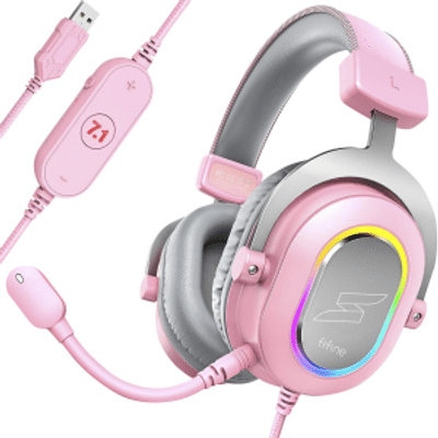 Imagem da oferta Headset Gamer Fifine SuperFrame Edition SFH6 7.1 Surround Drivers de 50mm RGB USB