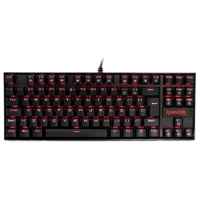 Imagem da oferta Teclado Mecânico Gamer Redragon Kumara, Anti-Ghosting, LED Vermelho, Switch Outemu Brown, ABNT2, Preto