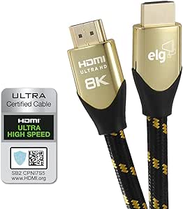 Imagem da oferta Cabo Hdmi 2.1 áudio e vídeo Ultra Hd Speed 2m Hs8k20 Elg