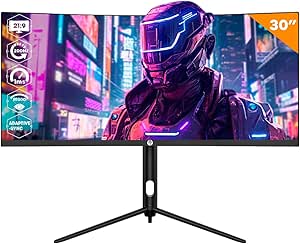 Imagem da oferta Monitor Gamer Curvo 30'' Ultrawide 200hz 1ms 2560x1080 Haiz Inteligente Adaptative Sync HDMI/DP HZ-30