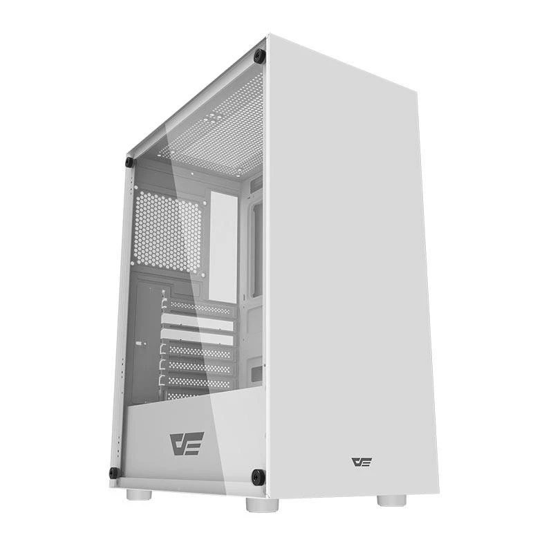 Imagem da oferta Gabinete Gamer Aigo DarkFlash DK100, Mid-Tower, Lateral de Vidro, Branco