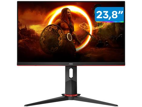 Imagem da oferta Monitor Gamer AOC 24″ Full HD HDMI 165Hz 1ms 24G2S/BK com Ajuste de Altura 