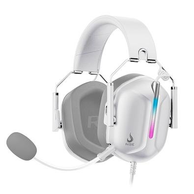 Imagem da oferta Headset Gamer Rise Mode G1 Special Edition White, Driver 50mm, USB e 3.5, Branco