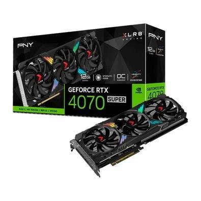 Imagem da oferta Placa de Vídeo RTX 4070 SUPER Gaming Verto OC Triple Fan PNY NVIDIA GeForce, 12GB GDDR6X, DLSS 3, Ray Tracing