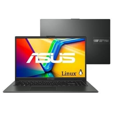Imagem Notebook Asus Vivobook Go 15 E1504fa Amd Ryzen 3 7320u 4gb Ram 128GB SSD Linux Keepos Tela 15,6" Fhd Black - Nj1291