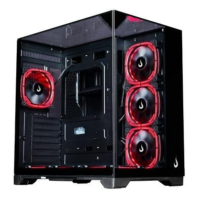 Imagem Gabinete Gamer Rise Mode Galaxy Full Glass, Mid Tower, ATX, Lateral e Frente em Vidro Temperado, Preto