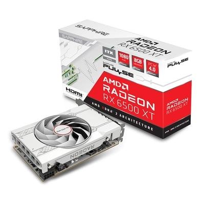 Imagem da oferta Placa de Vídeo RX 6500 XT ITX Pure Gaming OC Sapphire Pulse AMD Radeon, 8GB GDDR6, Ray Tracing, FreeSync
