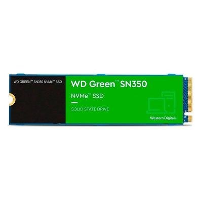 Imagem SSD WD Green 1TB SN350, M.2 2280, PCIe, NVMe, Leitura: 2400MB/s e Gravação:1850MB/s, Verde - WDS100T2G0C