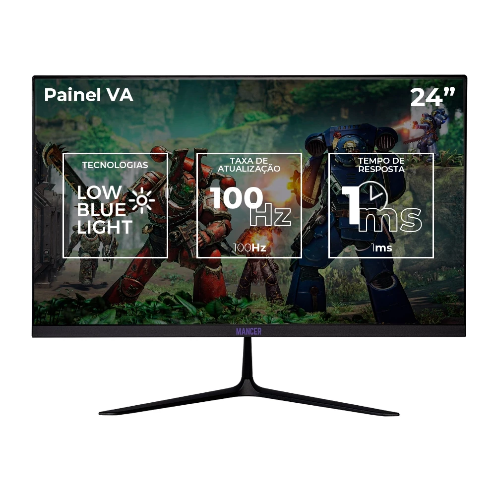 Imagem da oferta Monitor Gamer Mancer Horizon Z2, 24 Pol, VA, FHD, 100Hz, 1ms, HDMI/VGA, MCR-HZN24-BL2