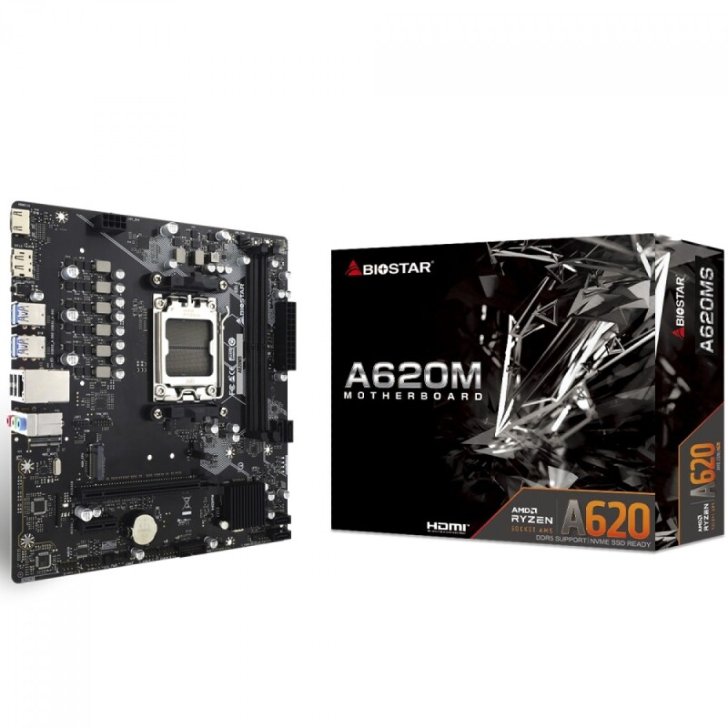 Imagem Placa Mãe Biostar A620MS Chipset A620 AMD AM5 MATX DDR5