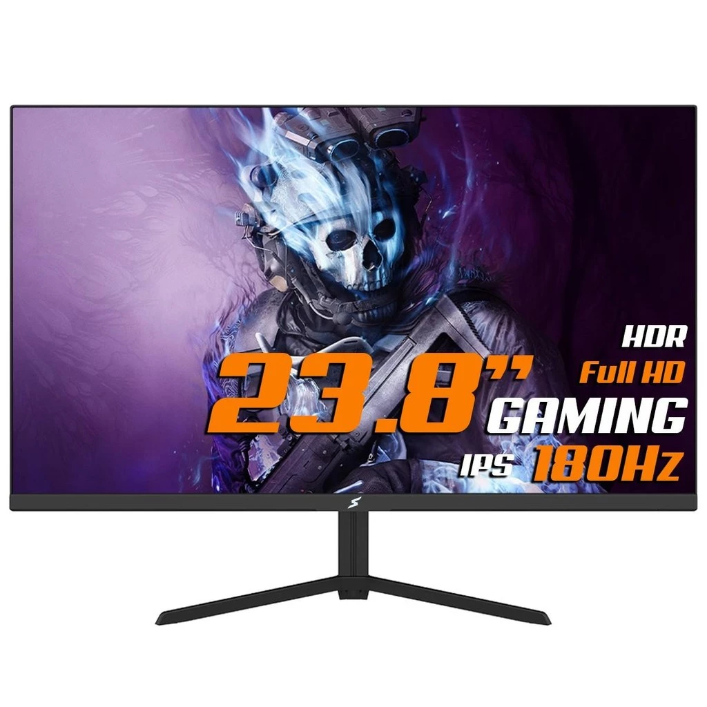 Imagem da oferta Monitor Gamer SuperFrame Vision, 23.8 Pol, Full HD, 107% SRGB, Fast IPS, 1ms, 180Hz, HDR, FreeSync, HDMI/DP