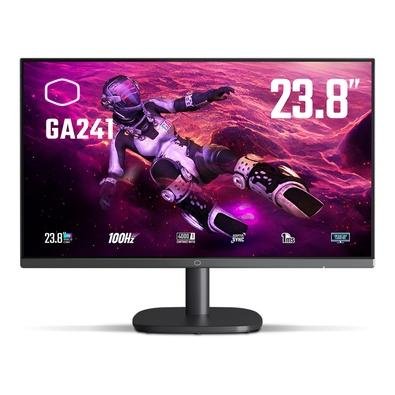 Imagem da oferta Monitor Gamer Cooler Master Ga241 Flat 23.8" FHD, VA, 1ms, 100hz, HDMI e VGA, Vesa, Preto