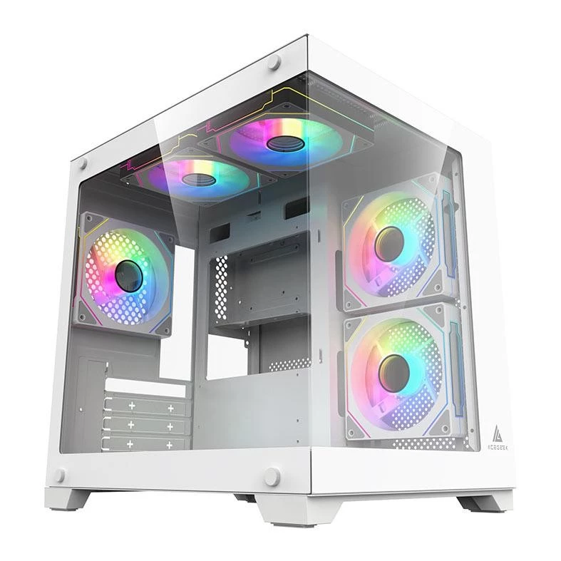 Imagem da oferta Gabinete Gamer Acegeek Vacancy L375, Mid-Tower, Lateral de Vidro, Branco