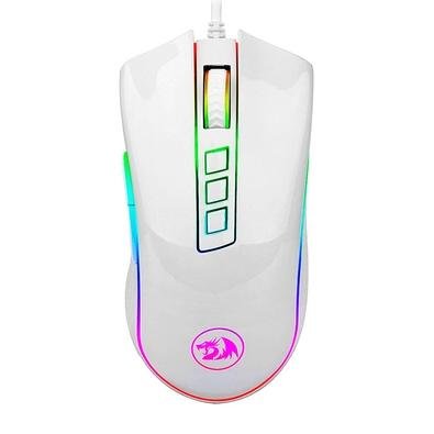 Imagem Mouse Gamer Redragon Cobra, Chroma RGB, 10000DPI, 7 Botões, Lunar White