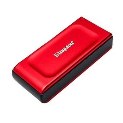 Imagem SSD Externo Portátil XS1000 Kingston 2TB USB 3.2 Leitura: 1050MB/s e Gravação: 1000MB/s Vermelho - SXS1000R/2000G