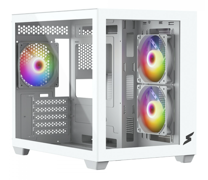 Imagem da oferta Gabinete Gamer SuperFrame Box, Mid Tower, Vidro Temperado, M-ATX, White, Sem Fonte, Sem Fan