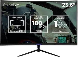 Imagem da oferta Monitor Gamer Mancer Valak Z180H, 23.6 Pol. VA, Curvo, FHD, 1ms, 180Hz, FreeSync e G-Sync, HDMI/DP