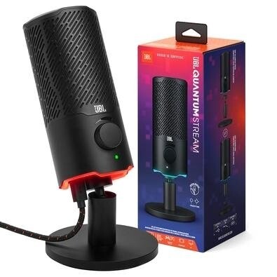 Imagem Microfone JBL Quantum Stream USB Preto JBLQSTREAMBLK
