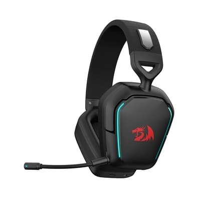Imagem Headset Gamer Sem Fio Redragon Mira, RGB, 7.1, Drivers 40mm, Bluetooth, P2, Preto