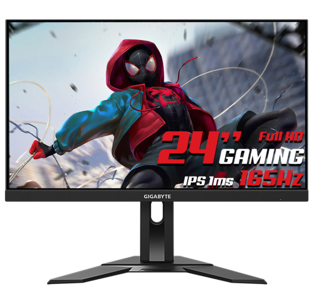 Imagem Monitor Gamer Gigabyte G24F2, 24 Pol, Full HD, 125% sRGB, FreeSync, 165Hz, 1ms, IPS, HDMI/DP