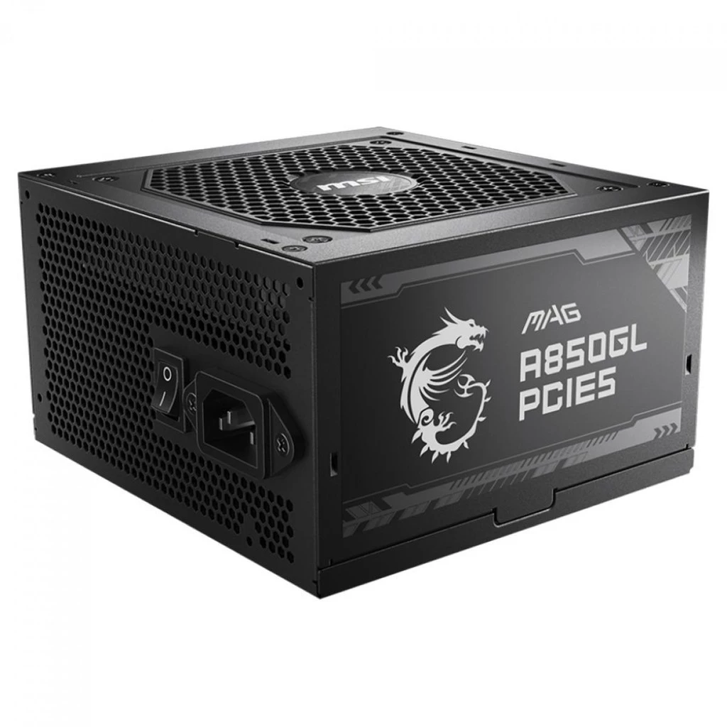 Imagem da oferta Fonte MSI MAG A850GL PCIE5, 850W, 80 Plus Gold, PFC Ativo