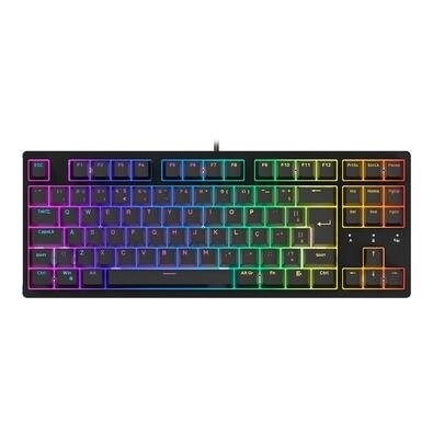 Imagem da oferta Teclado Mecânico Gamer Husky Sled TKL Preto ABNT2 RGB Switch Gateron G Pro Brown - HTG500PTMA