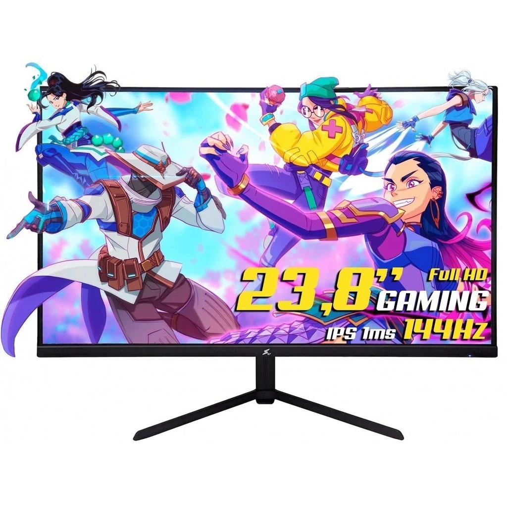 Imagem da oferta Monitor Gamer SuperFrame Vision, 23.8" Full HD IPS 1ms 144Hz