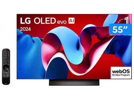 Imagem da oferta Smart TV LG OLED evo 55″ 4K 120Hz OLED55C4 