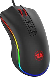 Imagem da oferta Mouse Gamer Redragon Cobra, Chroma RGB, 10000DPI, 7 Botões - Preto