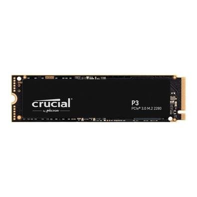 Imagem da oferta SSD Crucial P3, 500GB, M.2 2280 PCIe NVMe M.2, Leitura: 3500 MB/s e Gravação: 1900 MB/s, Preto