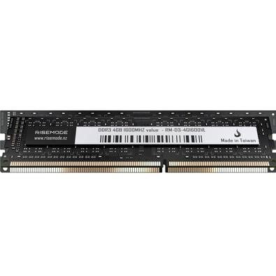 Imagem Memória RAM Gamer Rise Mode Value 4GB 1600MHz DDR3L CL11 - RM-D3-4G1600VL