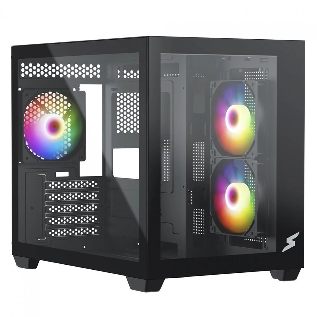 Imagem da oferta Gabinete Gamer SuperFrame Box Mid Tower, Vidro, M-ATX 3 Fans