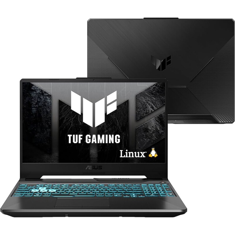 Imagem Notebook ASUS TUF Gaming A15 GeForce RTX 2050 AMD RYZEN 7 8 GB 512 GB SSD KeepOS Tela 15.6'' FHD Graphite Bl