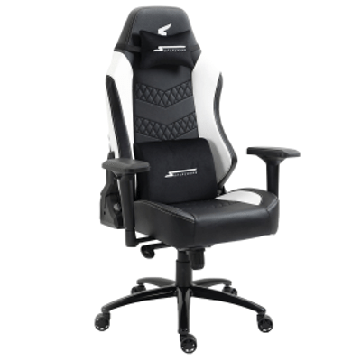Imagem da oferta Cadeira Gamer SuperFrame Icelord Reclinável 4D Preto e Branco SFCD-CLBK/WH