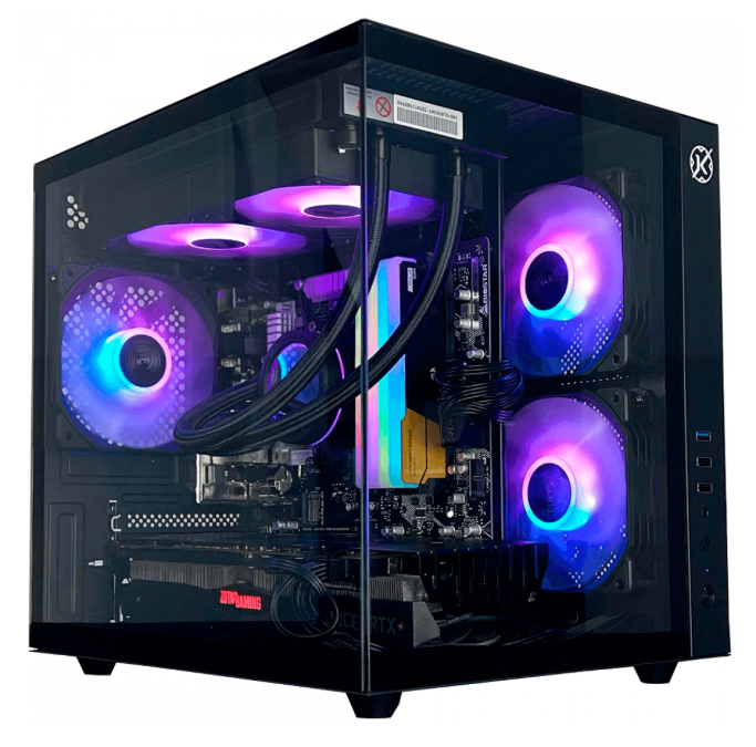 Imagem da oferta Gabinete Gamer Kalkan Midgard, Mid Tower, Vidro Temperado, mATX, Sem Fonte, Sem Fans, Preto