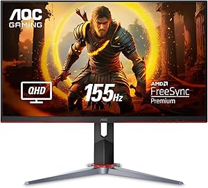 Imagem da oferta Monitor Gamer AOC HERO QUAD 27" 155Hz QHD 1440p 1ms AMD FreeSync Q27G2