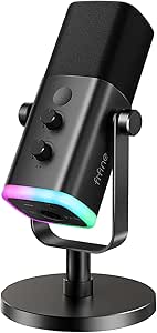 Imagem da oferta FIFINE Microfone dinâmico USB/XLR - AM8