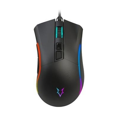 Imagem Mouse Gamer Husky Reaction, RGB, 12400 DPI, 7 Botões, Preto 