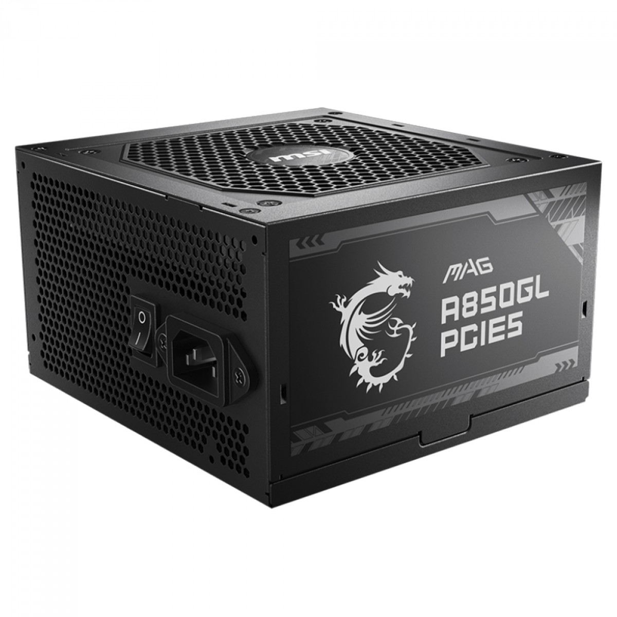 Imagem da oferta Fonte MSI MAG A850GL PCIE5, 850W, 80 Plus Gold, PFC Ativo, Full Modular, Preto, MAG A850GL PCIE5