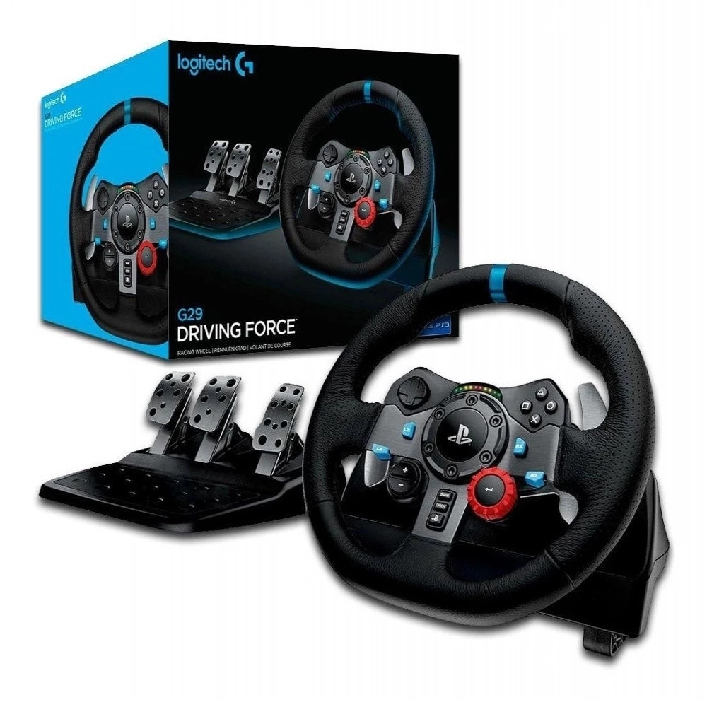 Imagem da oferta Volante Logitech G29 Driving Force e Pedais com Force Feedback para PS5, PS4, PS3 e PC