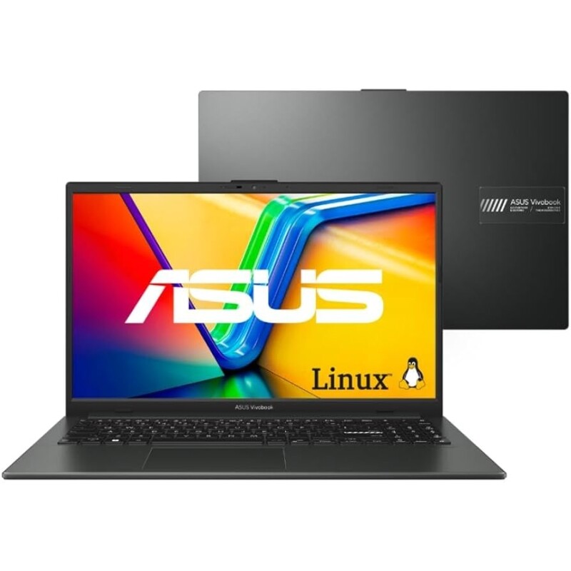Imagem Notebook ASUS VivoBook Go 15 AMD RYZEN 3 7320U 4 GB 128 GB SSD KeepOS Tela 156" FHD Mixed Black - E1504FA-NJ1291