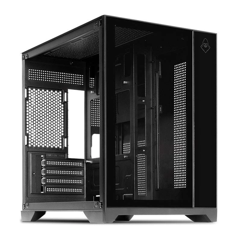 Imagem da oferta Gabinete Gamer Mancer CV100, Mid-Tower, Lateral De Vidro - Preto