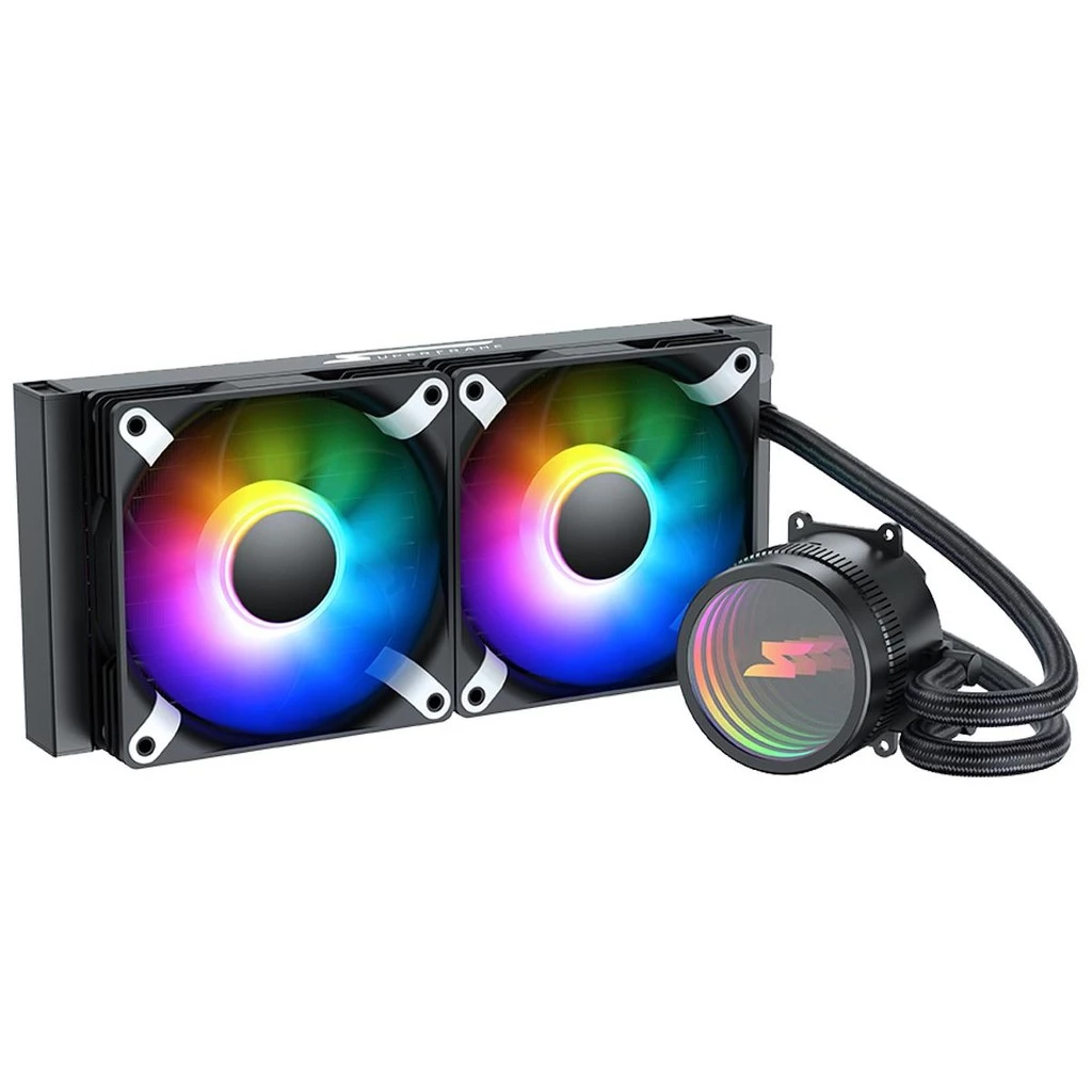Imagem da oferta Water Cooler SuperFrame ISENGARD, ARGB, 240mm, Intel-AMD, Controladora, Black, SF-W240